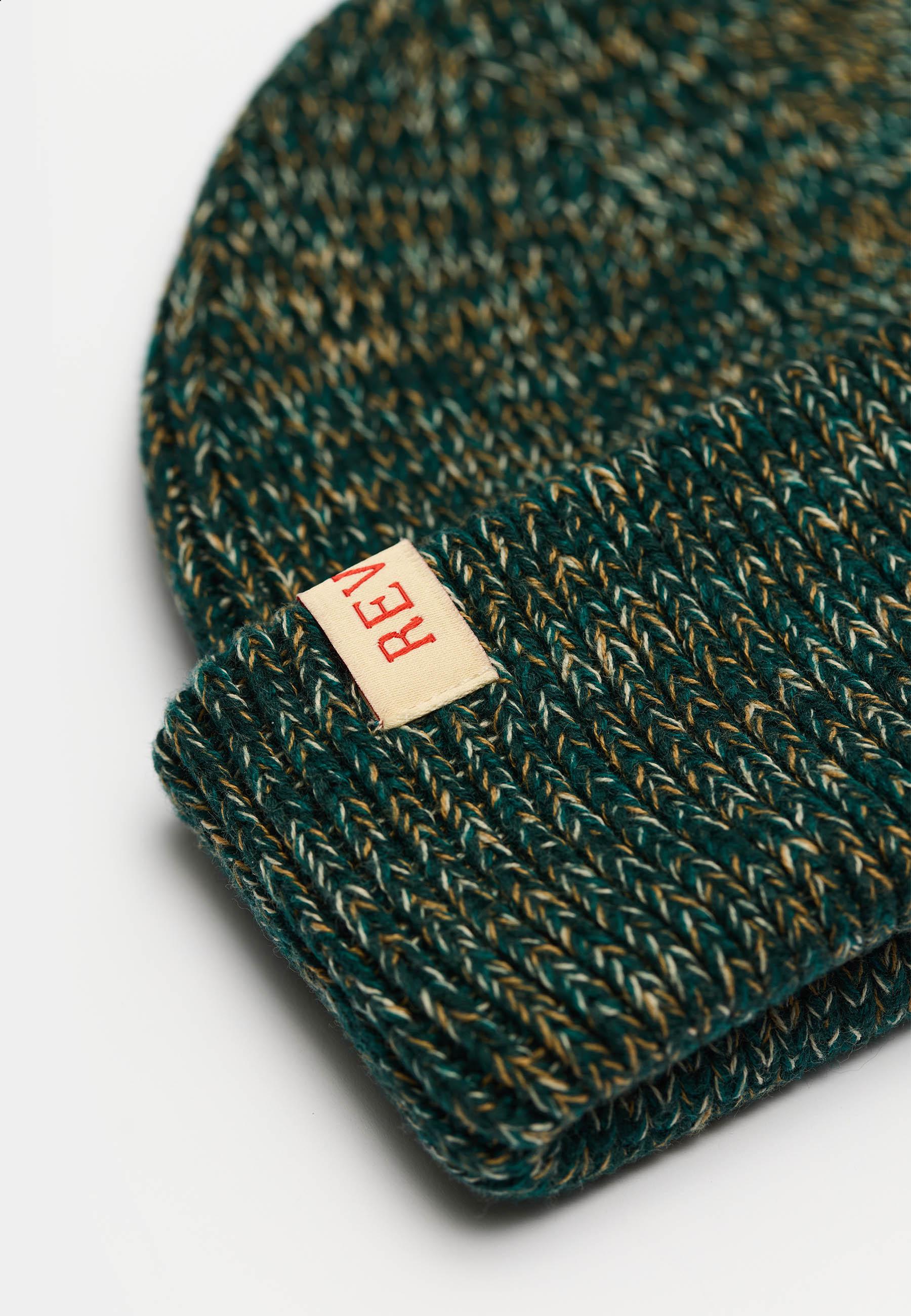 Revolution Fisherman Darkgreen Beanie Unisex dunkelgrün meliert